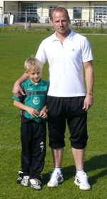 Trainer Roever mit Sohn